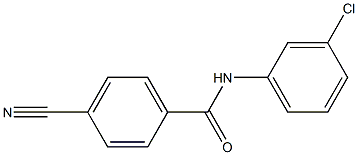 N-(3-chlorophenyl)-4-cyanobenzamide 结构式