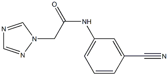 N-(3-cyanophenyl)-2-(1H-1,2,4-triazol-1-yl)acetamide Struktur
