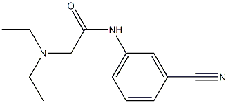 N-(3-cyanophenyl)-2-(diethylamino)acetamide Structure