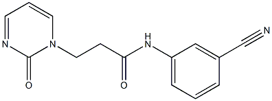  N-(3-cyanophenyl)-3-(2-oxo-1,2-dihydropyrimidin-1-yl)propanamide