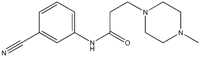 N-(3-cyanophenyl)-3-(4-methylpiperazin-1-yl)propanamide Structure