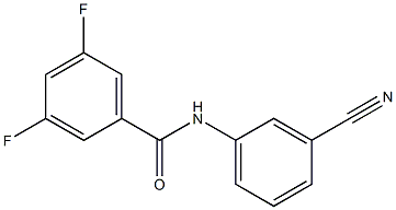 N-(3-cyanophenyl)-3,5-difluorobenzamide Struktur