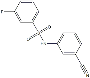 N-(3-cyanophenyl)-3-fluorobenzenesulfonamide Structure