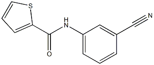 N-(3-cyanophenyl)thiophene-2-carboxamide Structure