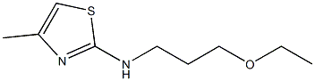 N-(3-ethoxypropyl)-4-methyl-1,3-thiazol-2-amine Structure