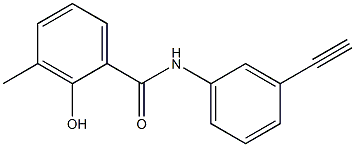 N-(3-ethynylphenyl)-2-hydroxy-3-methylbenzamide Structure