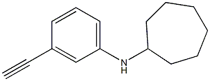 N-(3-ethynylphenyl)cycloheptanamine Struktur