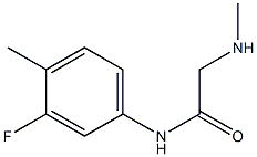 N-(3-fluoro-4-methylphenyl)-2-(methylamino)acetamide Struktur