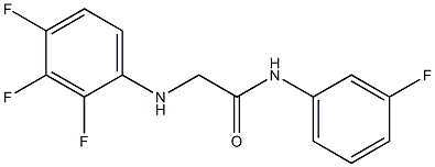 N-(3-fluorophenyl)-2-[(2,3,4-trifluorophenyl)amino]acetamide