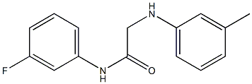 N-(3-fluorophenyl)-2-[(3-methylphenyl)amino]acetamide Structure