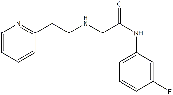  N-(3-fluorophenyl)-2-{[2-(pyridin-2-yl)ethyl]amino}acetamide