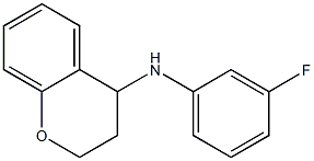 N-(3-fluorophenyl)-3,4-dihydro-2H-1-benzopyran-4-amine Struktur