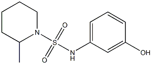 N-(3-hydroxyphenyl)-2-methylpiperidine-1-sulfonamide|