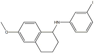 N-(3-iodophenyl)-6-methoxy-1,2,3,4-tetrahydronaphthalen-1-amine,,结构式