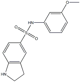 N-(3-methoxyphenyl)-2,3-dihydro-1H-indole-5-sulfonamide|