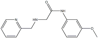 N-(3-methoxyphenyl)-2-[(pyridin-2-ylmethyl)amino]acetamide Structure