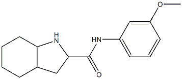 N-(3-methoxyphenyl)octahydro-1H-indole-2-carboxamide Structure