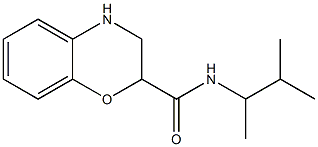 N-(3-methylbutan-2-yl)-3,4-dihydro-2H-1,4-benzoxazine-2-carboxamide,,结构式