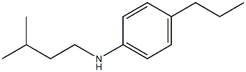N-(3-methylbutyl)-4-propylaniline,,结构式
