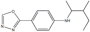 N-(3-methylpentan-2-yl)-4-(1,3,4-oxadiazol-2-yl)aniline,,结构式