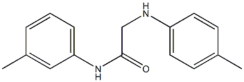 N-(3-methylphenyl)-2-[(4-methylphenyl)amino]acetamide 化学構造式