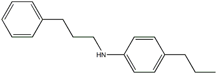 N-(3-phenylpropyl)-4-propylaniline Struktur