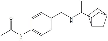 N-(4-{[(1-{bicyclo[2.2.1]heptan-2-yl}ethyl)amino]methyl}phenyl)acetamide Structure