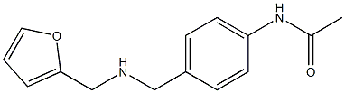 N-(4-{[(2-furylmethyl)amino]methyl}phenyl)acetamide,,结构式