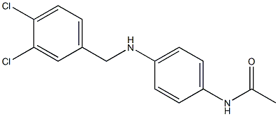 N-(4-{[(3,4-dichlorophenyl)methyl]amino}phenyl)acetamide Structure