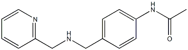 N-(4-{[(pyridin-2-ylmethyl)amino]methyl}phenyl)acetamide Structure