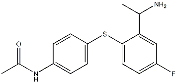 N-(4-{[2-(1-aminoethyl)-4-fluorophenyl]sulfanyl}phenyl)acetamide