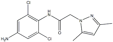  N-(4-amino-2,6-dichlorophenyl)-2-(3,5-dimethyl-1H-pyrazol-1-yl)acetamide