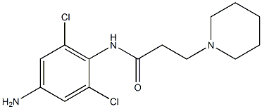 N-(4-amino-2,6-dichlorophenyl)-3-(piperidin-1-yl)propanamide|