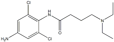 N-(4-amino-2,6-dichlorophenyl)-4-(diethylamino)butanamide Struktur