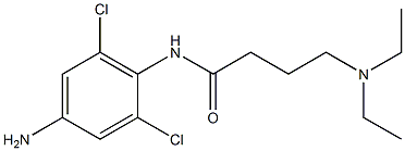 N-(4-amino-2,6-dichlorophenyl)-4-(diethylamino)butanamide Structure