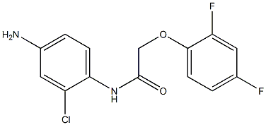 N-(4-amino-2-chlorophenyl)-2-(2,4-difluorophenoxy)acetamide,,结构式