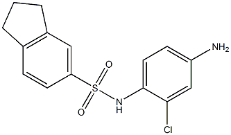 N-(4-amino-2-chlorophenyl)-2,3-dihydro-1H-indene-5-sulfonamide Struktur