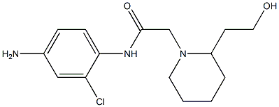 N-(4-amino-2-chlorophenyl)-2-[2-(2-hydroxyethyl)piperidin-1-yl]acetamide Structure