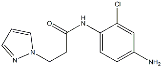 N-(4-amino-2-chlorophenyl)-3-(1H-pyrazol-1-yl)propanamide Struktur