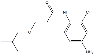 N-(4-amino-2-chlorophenyl)-3-(2-methylpropoxy)propanamide 结构式