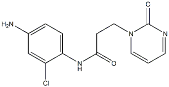 N-(4-amino-2-chlorophenyl)-3-(2-oxopyrimidin-1(2H)-yl)propanamide 结构式