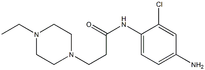 N-(4-amino-2-chlorophenyl)-3-(4-ethylpiperazin-1-yl)propanamide,,结构式