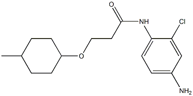 N-(4-amino-2-chlorophenyl)-3-[(4-methylcyclohexyl)oxy]propanamide Structure