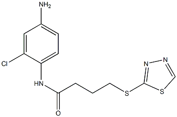 N-(4-amino-2-chlorophenyl)-4-(1,3,4-thiadiazol-2-ylsulfanyl)butanamide