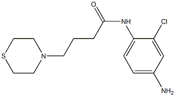 N-(4-amino-2-chlorophenyl)-4-(thiomorpholin-4-yl)butanamide 化学構造式
