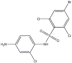 N-(4-amino-2-chlorophenyl)-4-bromo-2,6-dichlorobenzene-1-sulfonamide