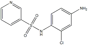 N-(4-amino-2-chlorophenyl)pyridine-3-sulfonamide,,结构式