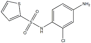 N-(4-amino-2-chlorophenyl)thiophene-2-sulfonamide 化学構造式