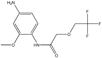 N-(4-amino-2-methoxyphenyl)-2-(2,2,2-trifluoroethoxy)acetamide 化学構造式