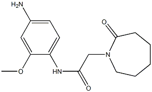 N-(4-amino-2-methoxyphenyl)-2-(2-oxoazepan-1-yl)acetamide Struktur